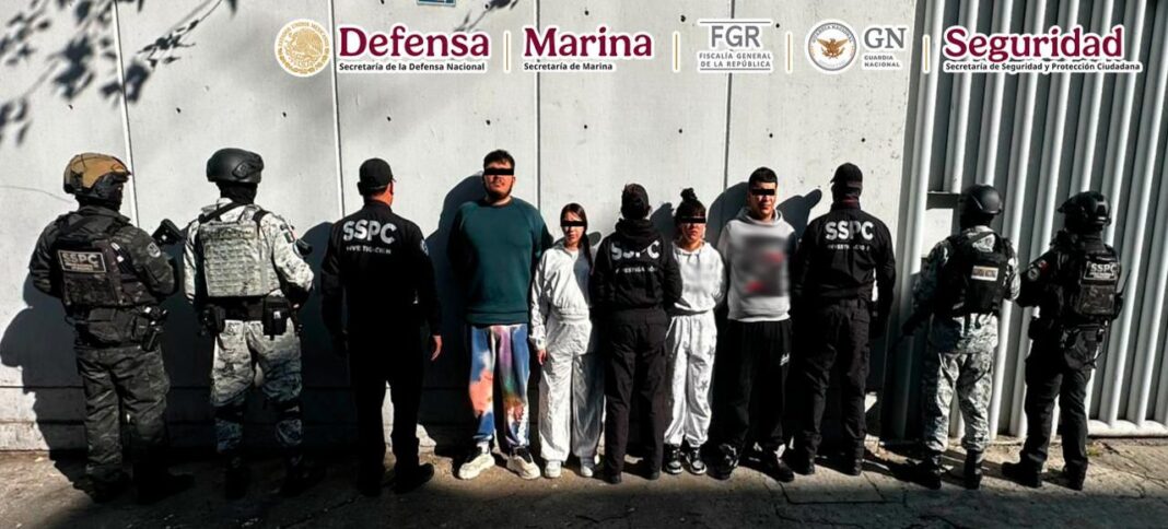 Detienen en la CDMX a 6 elementos de grupo delictivo