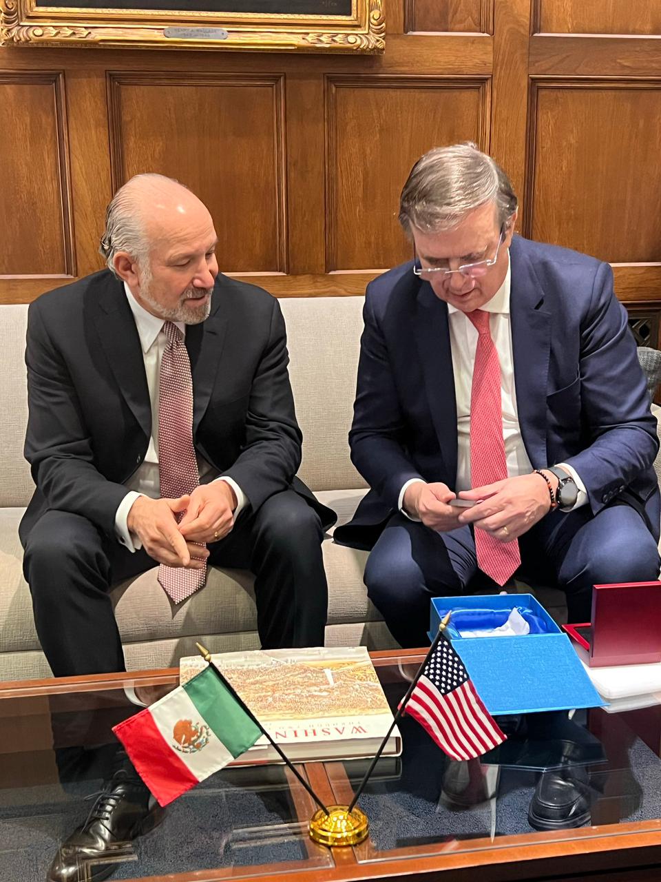 Avanza negociación comercial México – EU durante visita de Ebrard a Washington