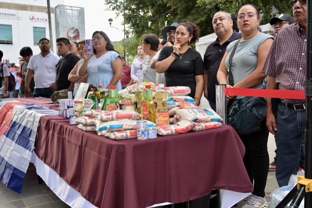 Gobernador de Oaxaca exhorta a la población a donar víveres para Cuba