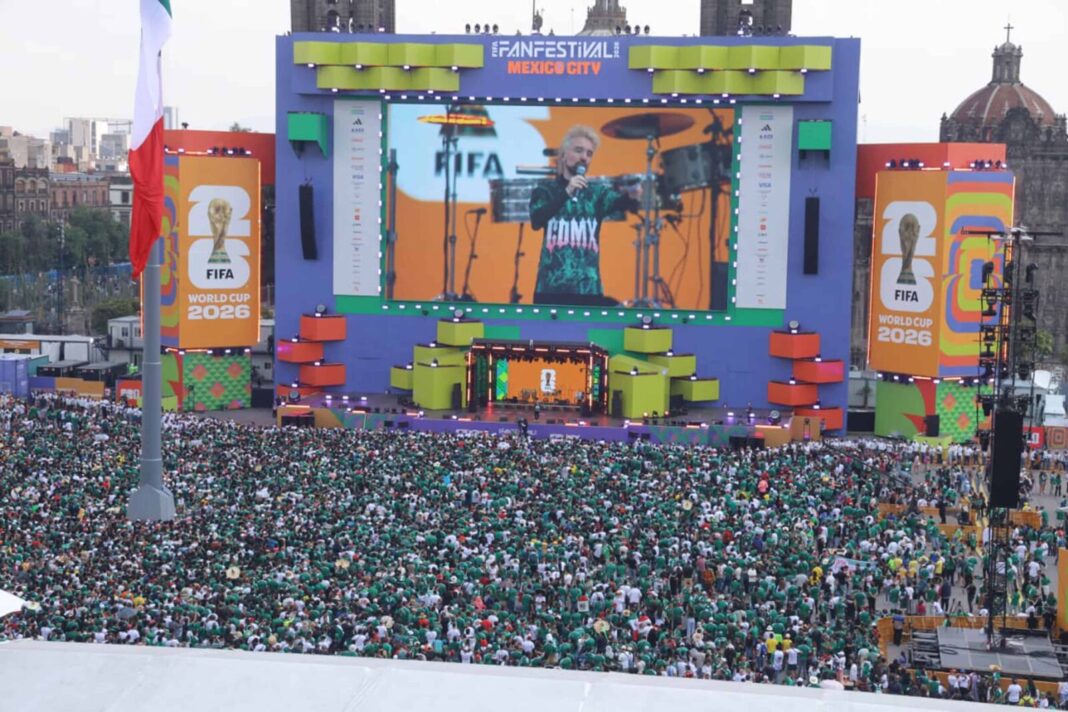 Medio millón de personas en los eventos dela Ciudad de México, con motivo de la inauguración de la Copa Mundial